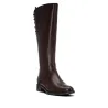 Carmela 164010 Bottes Hautes Cuir Laçage Arrière Zip Femme Noir Marron
