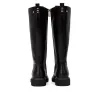 Carmela 164358 Hohe Schnürstiefel Damen Leder Kroko-Prägung Reißverschluss Braun