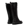 Carmela 164358 Hohe Schnürstiefel Damen Leder Kroko-Prägung Reißverschluss Braun