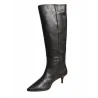 Barminton 17090 Botas Altas Piel Tacón Fino Punta Fina Mujer Negro