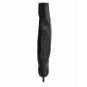 Barminton 17090 Black Leather Knee-High Boots Kitten Heel Pointed Toe Women