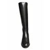 Patricia Miller 6406 Bottes Hautes Cuir Style Cavalier Talon Bas Femme Noir
