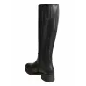 Patricia Miller 6406 Bottes Hautes Cuir Style Cavalier Talon Bas Femme Noir