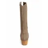 Patricia Miller 6951 Botas Camperas Piel Cowboy Tacón Medio Mujer Negro Taupe