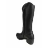 Patricia Miller 6951 Damen Westernstiefel Leder Blockabsatz Cowboy Schwarz Taupe