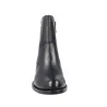 Carmela 164009 Botines Piel Cremallera Lateral Tacón Bajo Mujer Negro Camel