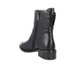 Carmela 164009 Leather Ankle Boots Side Zip Low Heel Women's Black Camel
