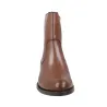 Carmela 164009 Botines Piel Cremallera Lateral Tacón Bajo Mujer Negro Camel
