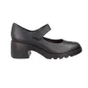 Pepe Menargues 21200 Merceditas Piel Tacón Ancho Velcro Mujer Negro