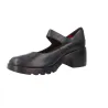 Pepe Menargues 21200 Merceditas Piel Tacón Ancho Velcro Mujer Negro