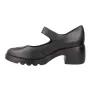 Pepe Menargues 21200 Damen Mary Janes Leder Blockabsatz Klettverschluss Schwarz