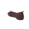 Yokono Renoir Leather Ballet Flats Bow Detail Women's Burgundy Chocolate
