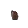 Yokono Renoir Damen Ballerinas Leder Flach mit Schleife Bordeaux Schokolade