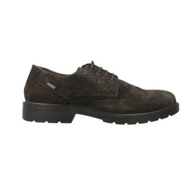 IGI&CO 21080 Herren Derby Schuhe Gore-Tex Veloursleder Brogue Schnürung Braun