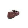 Martinelli Lariana 1750-B465PY Mary Jane Pelle Piatte Borchie Nero Bordeaux