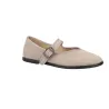 Macarena Rania30 Mary Janes Plates Femme Daim Boucle Noix et Pin