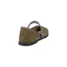Macarena Rania30 Women's Suede Mary Jane Flats Buckle Strap Walnut and Pine