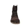 Luis Gonzalo 7581H4 Men's Suede Lace-Up Boots Fur-Lined Dark Brown Lug Sole