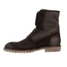 Luis Gonzalo 7581H4 Bottes Lacets Homme Daim Doublure Fourrure Marron Foncé