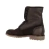 Luis Gonzalo 7581H4 Men's Suede Lace-Up Boots Fur-Lined Dark Brown Lug Sole