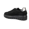 IGI&CO 21493 Women's Gore-Tex Suede Sneakers Black Laces Side Zip Platform