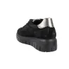IGI&CO 21493 Women's Gore-Tex Suede Sneakers Black Laces Side Zip Platform