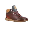Pikolinos Viana Bottines Casual Cuir Femme Lacets Zip Latéral Brandy et Acajou