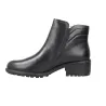 Pikolinos Medina Women's Leather Ankle Boots Low Heel Side Zip Lug Sole
