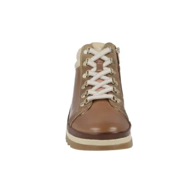 Pikolinos Vigo Stivaletti Casual Pelle Donna Lacci Zip Laterale Talpa