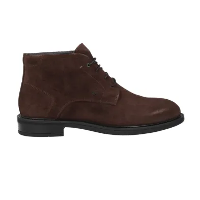 Martinelli Albany Men's Dark Brown Suede Chukka Boots Lace-Up Rubber Sole