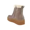 Ilse Jacobsen Calira01 Women's Suede Ankle Boots Fur-Lined Platform