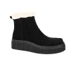 Ilse Jacobsen Calira01 Damen Stiefeletten Veloursleder Fellfutter Plateau