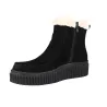 Ilse Jacobsen Calira01 Damen Stiefeletten Veloursleder Fellfutter Plateau