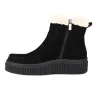 Ilse Jacobsen Calira01 Damen Stiefeletten Veloursleder Fellfutter Plateau