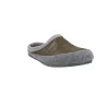 Alberola HC3P Herren Hausschuhe Offen Gesteppt Filz Grau Khaki und Marine