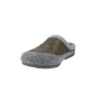 Alberola HC3P Men's Open-Back Quilted House Slippers Grey Felt Khaki and Navy