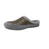 Alberola HC3P Men's Open-Back Quilted House Slippers Grey Felt Khaki and Navy