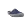 Alberola HC3P Pantofole Uomo Aperte Trapuntate Feltro Grigio Kaki e Blu Navy