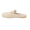 Alberola H29176 Zapatillas de Casa Mujer Abiertas Efecto Borrego Hebilla Dorada
