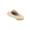Alberola H29176 Damen Hausschuhe Offen Teddy-Effekt Goldene Schnalle