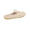 Alberola H29176 Women's Open-Back House Slippers Sherpa Effect Gold Buckle