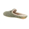Alberola H29176 Zapatillas de Casa Mujer Abiertas Efecto Borrego Hebilla Dorada