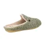 Alberola H29176 Chaussons Femme Ouverts Effet Moumoute Boucle Dorée