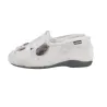 Alberola Z30543 Women's Closed House Slippers Plush Grey Puppy Face