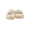 Alberola Z12176 Pantofole Donna Aperte Cuore Leopardato Peluche Crema
