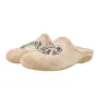 Alberola Z12176 Pantofole Donna Aperte Cuore Leopardato Peluche Crema