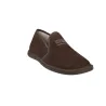 Zapatillas de Casa Hombre Nordikas Top Line 132N Piel Marino y Moka