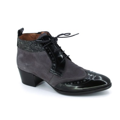 Hispanitas Baltimore Hi-40442 Botin Cordon Mujer Gris - Calzados Vesga
