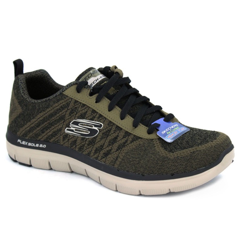 skechers flex sole 2.0 hombre marron