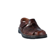 Calzados Vesga Sandalias Casual Cangrejeras para Hombre de Leyland Suave 10034 Color Marrón Foto 3